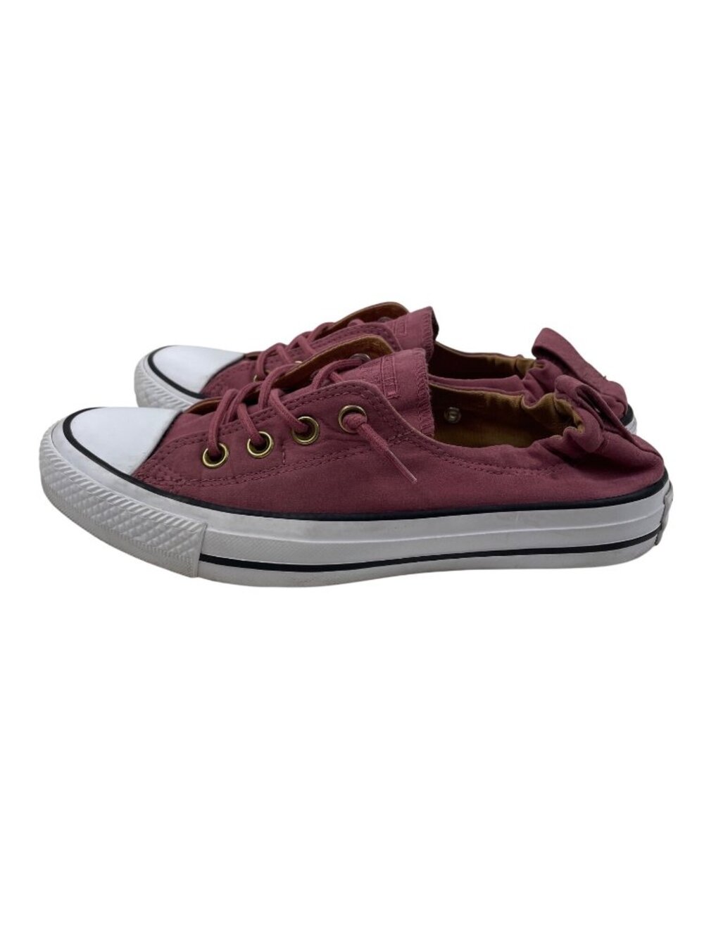 Converse Shoreline Women's Slip Mauve Pink Suede Sneakers Chuck Taylor Size 8